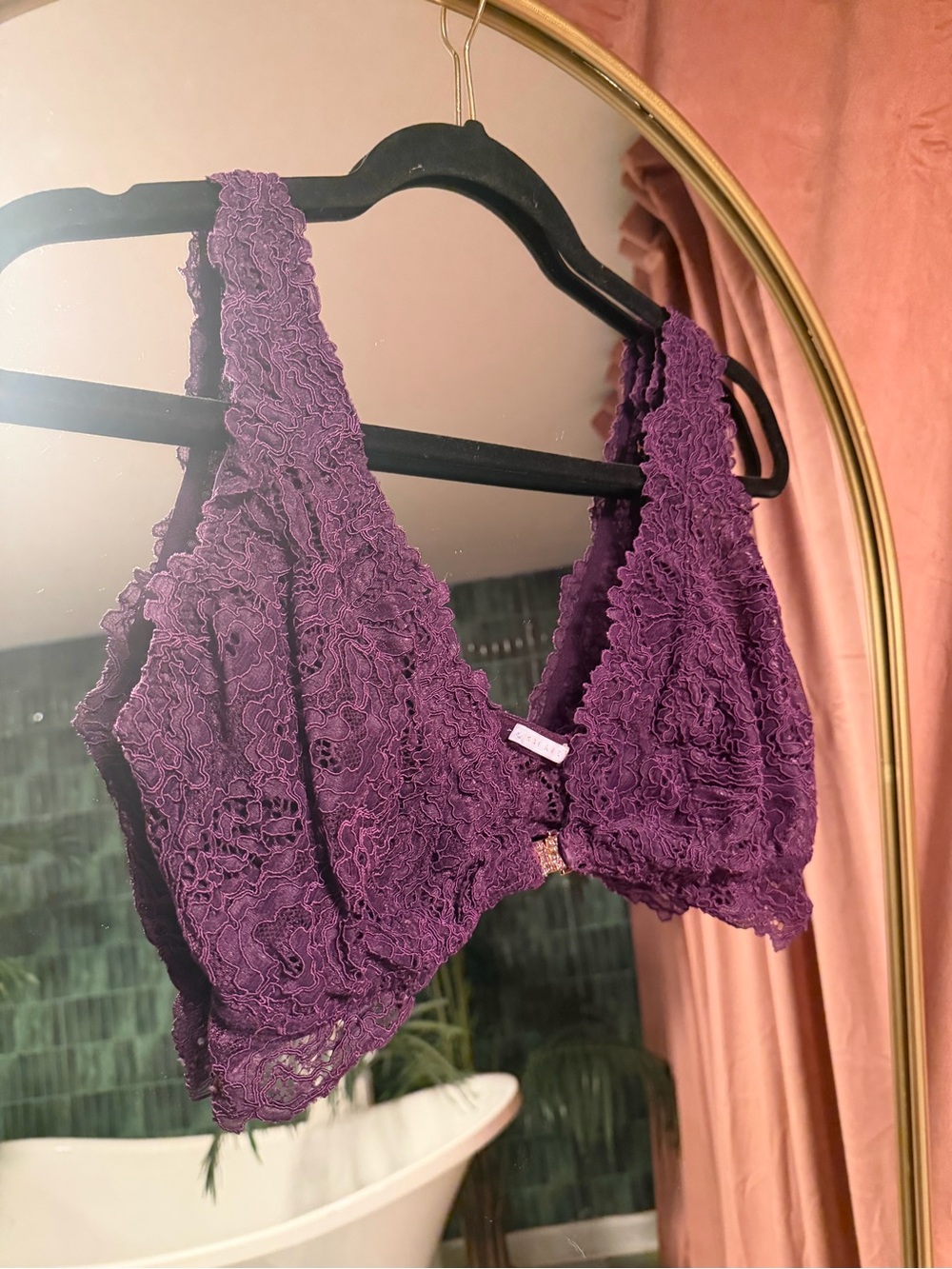 Lace Bralette in Deep Plum - Women's Intimates